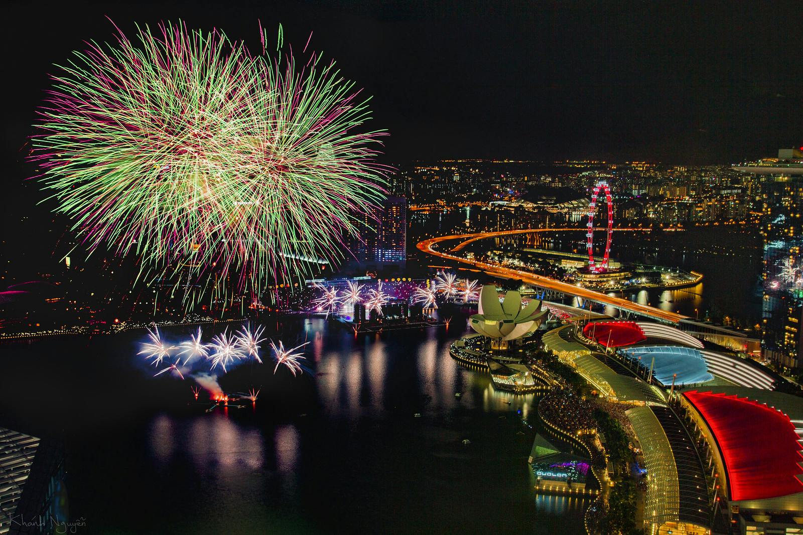 Singapore NDP Fireworks 2014 1